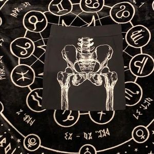 Iron fist bone mini skirt